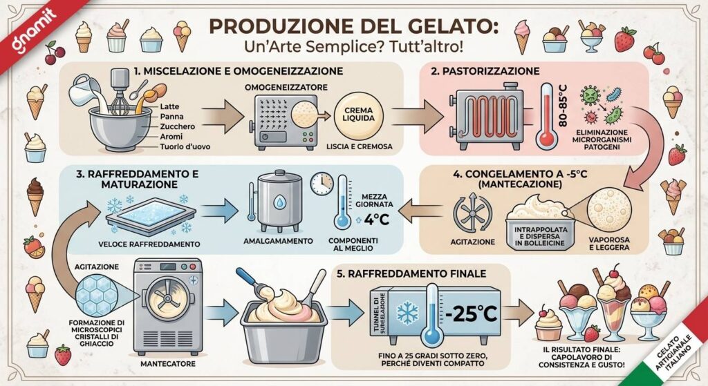 Produzione del gelato
